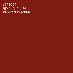#7F1C0F - Kenyan Copper Color Image